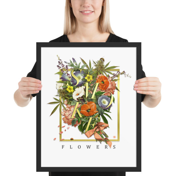 Smoke Flowers by Chromaven Framed poster - Image 4