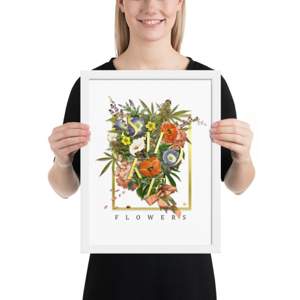 Smoke Flowers by Chromaven Framed poster - Image 7