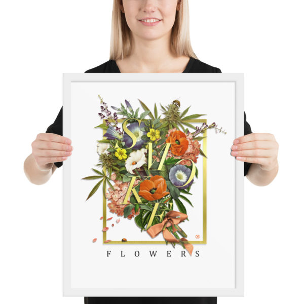 Smoke Flowers by Chromaven Framed poster - Image 8