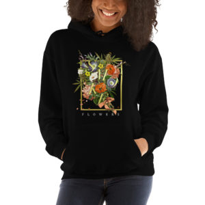 Smoke Flowers by Chromaven Unisex Hoodie