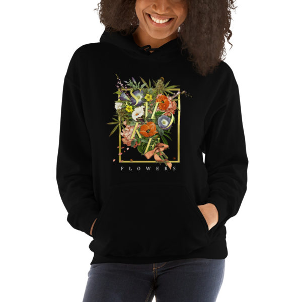 Smoke Flowers by Chromaven Unisex Hoodie