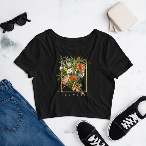 Smoke Flowers by Chromaven Crop Top - Image 4