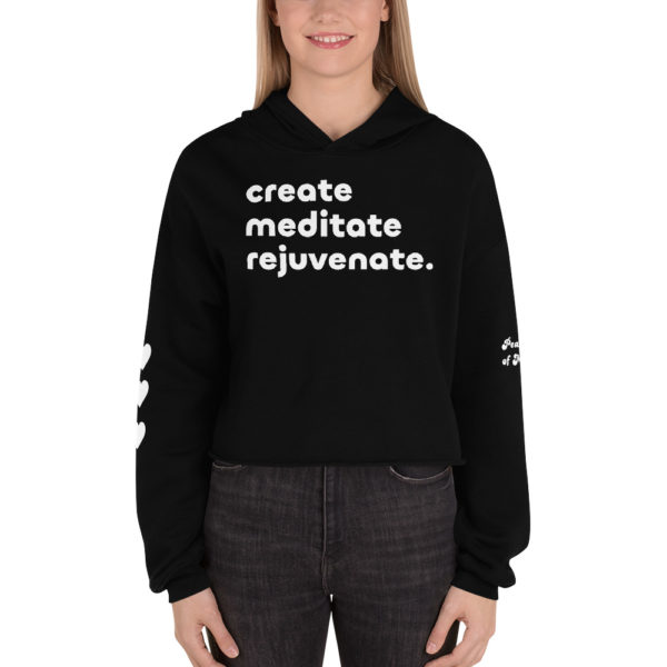 Wellness Minded Crop Hoodie - Image 2