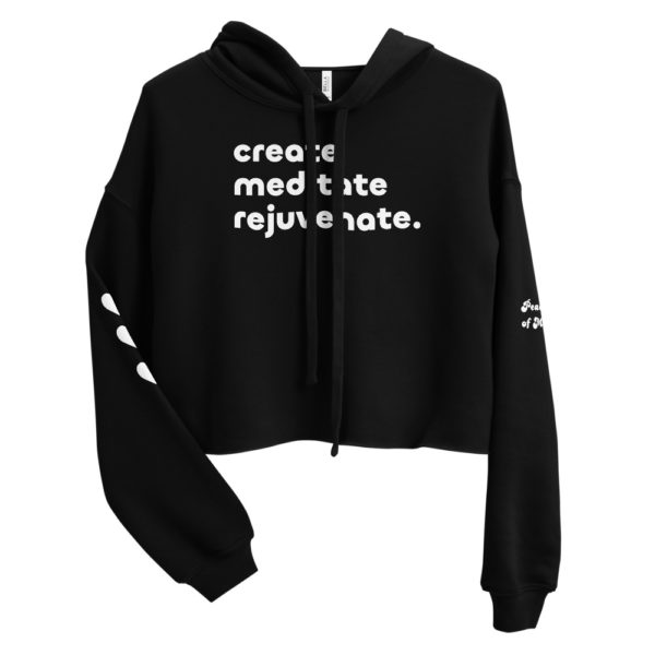 Wellness Minded Crop Hoodie - Image 3