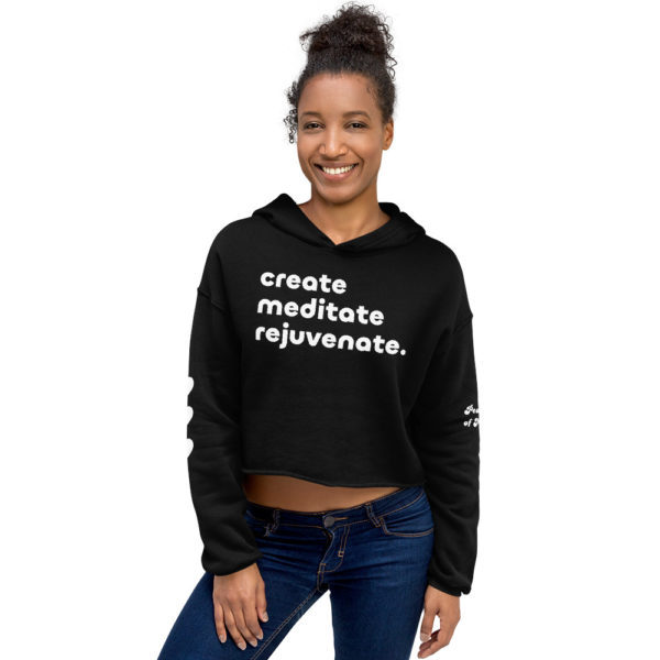 Wellness Minded Crop Hoodie - Image 4