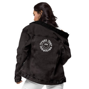 3rd Eye denim sherpa jacket